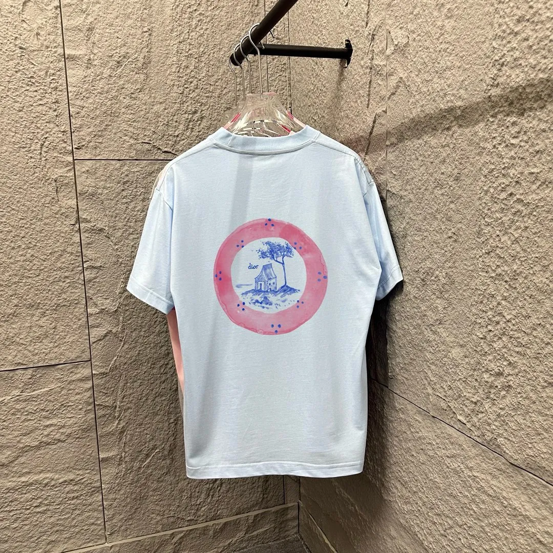 Dio* 2025 Blue logo T Same Style ：White Black Light Blue Size： S （90-130 ） M （120-150 ） L （140-165 ） XL （160-180 ） XXL （180 ）