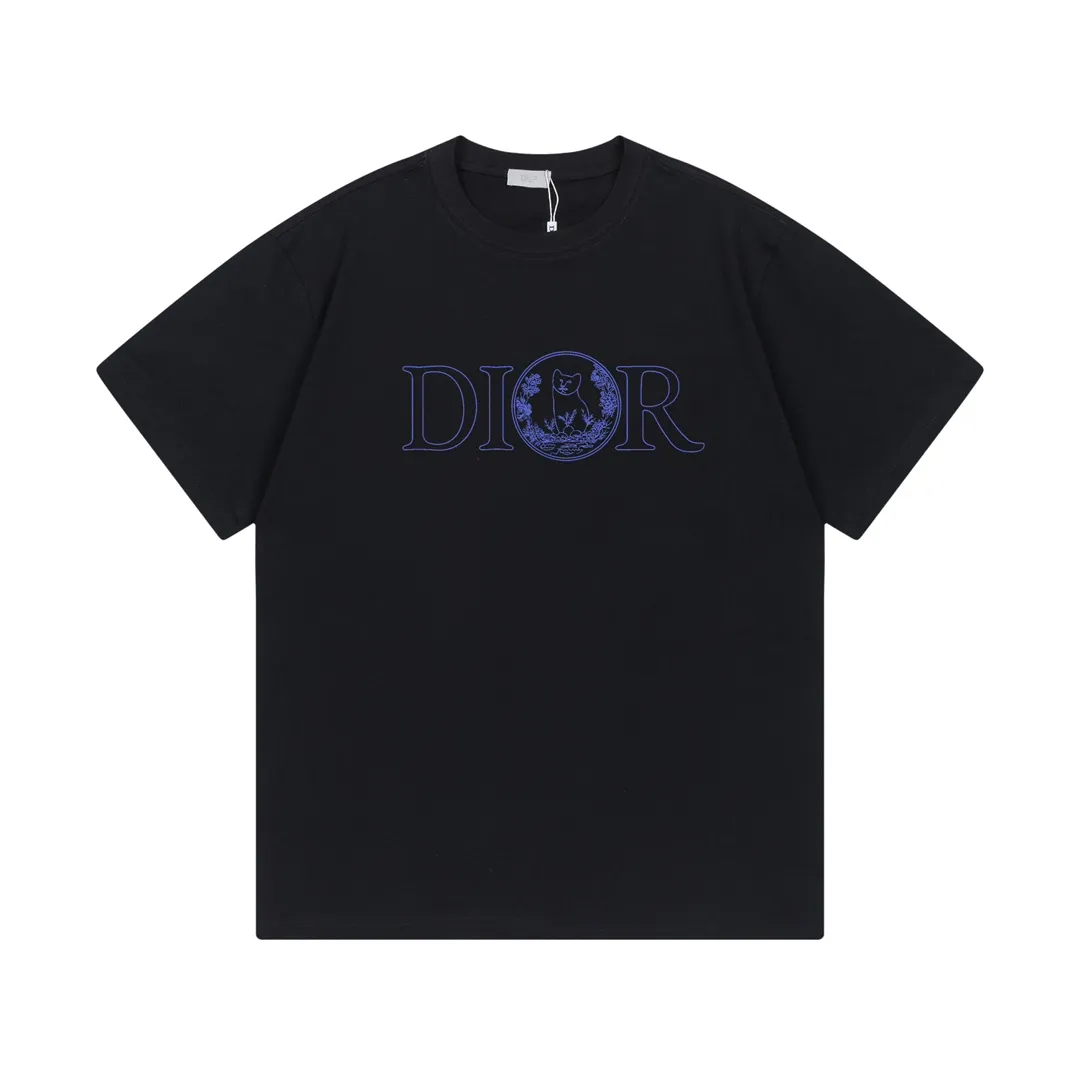 （ ） DIOR 2025New Arrival logo Same Style t 100％ 32 ：Black Size：XS S M L
