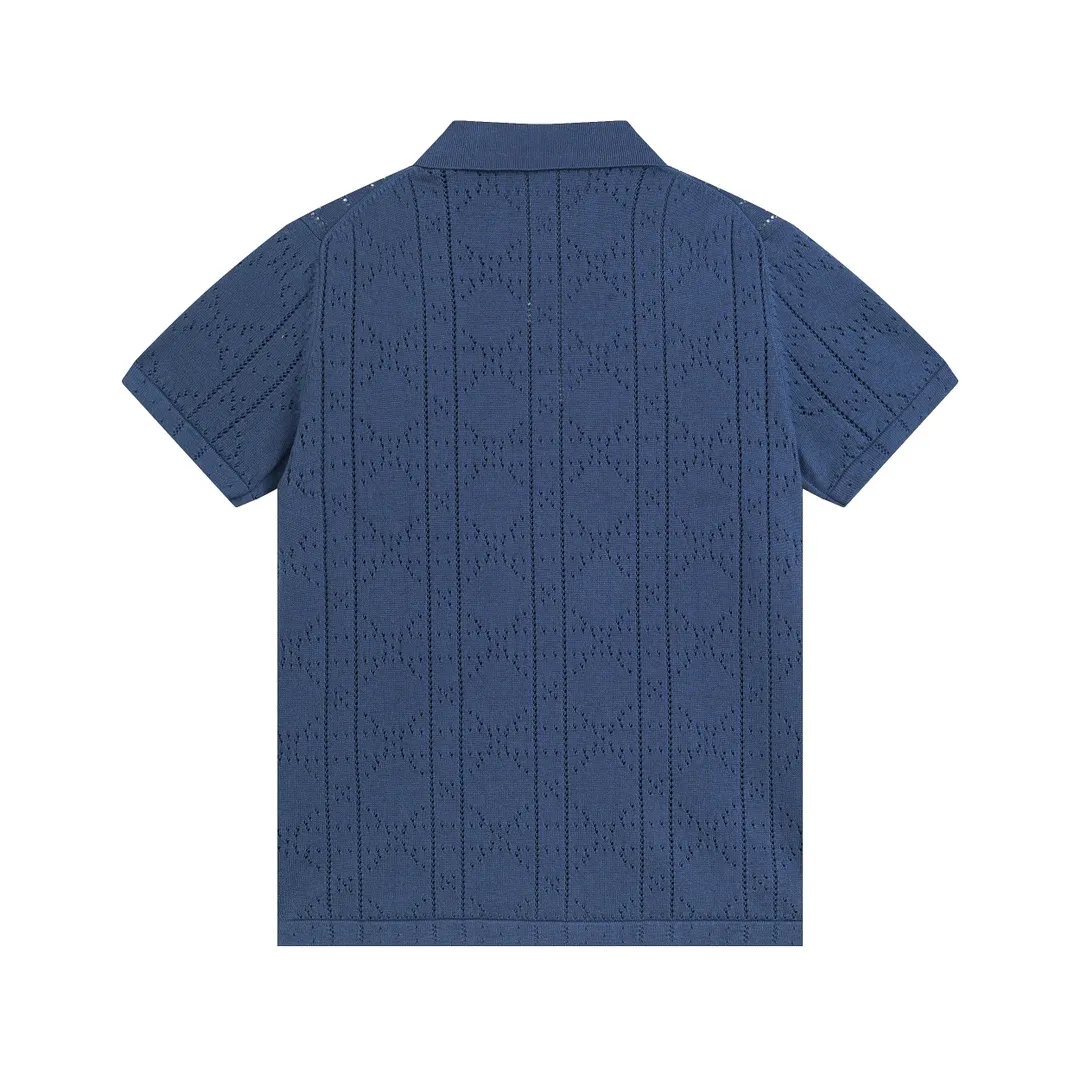 Dior CD 2024SS POLO。 New Arrival polo 150D/48F +40 ， Y ， ， 24 ， ， ， logo ， 26s Blue/ ， Same Style！ Sizes：XS-L.