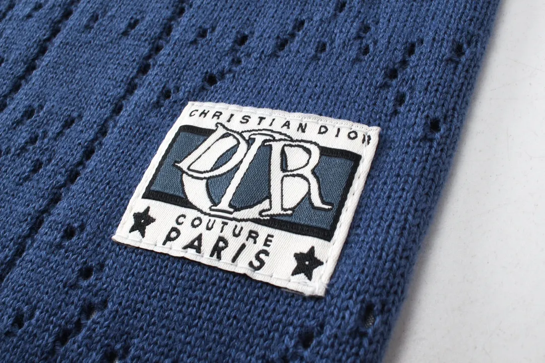 Dior CD 2024SS POLO。 New Arrival polo 150D/48F +40 ， Y ， ， 24 ， ， ， logo ， 26s Blue/ ， Same Style！ Sizes：XS-L.
