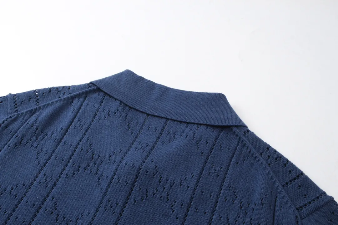 Dior CD 2024SS POLO。 New Arrival polo 150D/48F +40 ， Y ， ， 24 ， ， ， logo ， 26s Blue/ ， Same Style！ Sizes：XS-L.