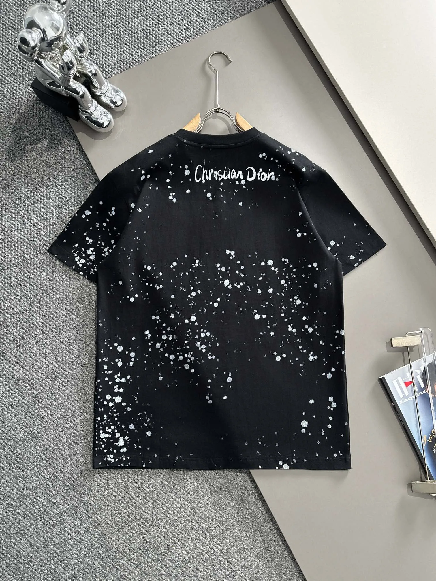（ ） Dior 2025New Arrival + logo Same Style t 100％ 32 ：Black Size：XS S M L