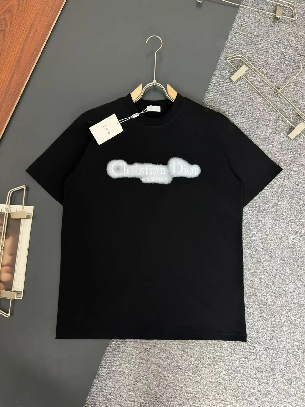 DIOR* g t Breathable logo New Arrival t ， ， Versatile ：Black White Sizes：S M L XL XXL
