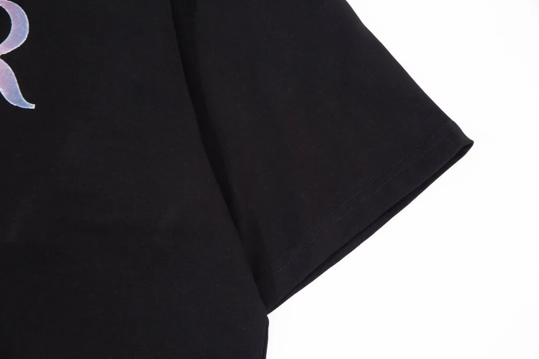 （➕5🉑 ） DIOR Logo Color Change T OS Versatile ：23803 : Black Size：XS~L