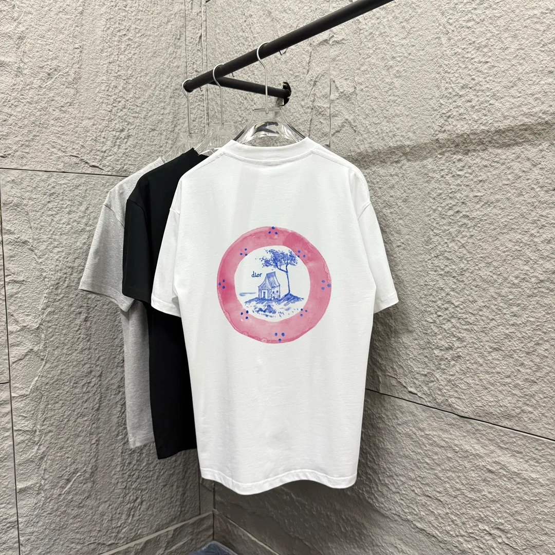 Dio* 2025 Blue logo T Same Style ：White Black Light Blue Size： S （90-130 ） M （120-150 ） L （140-165 ） XL （160-180 ） XXL （180 ）