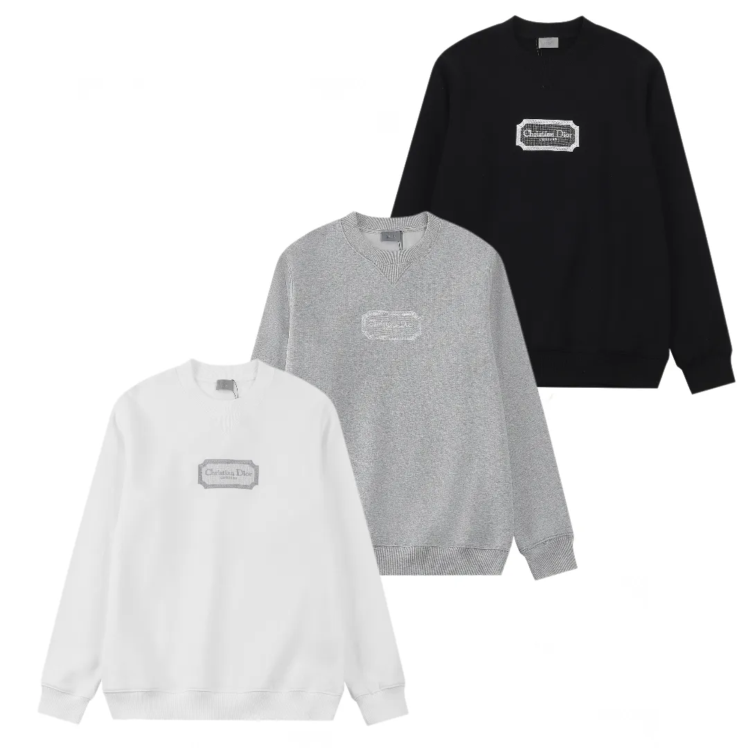 DIO *2024AW New Arrival Christian Dio Couture ，OVER SIZE ， ， ， 💯， ， Same Style ：Black White Gray Size：S-XL