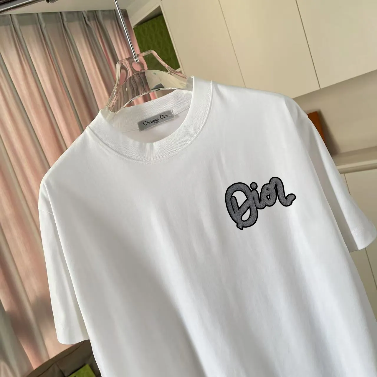 Dio 2025 New Arrival logo T g Same Style ：Black White Pink Blue Size: S M L XL XXL ​