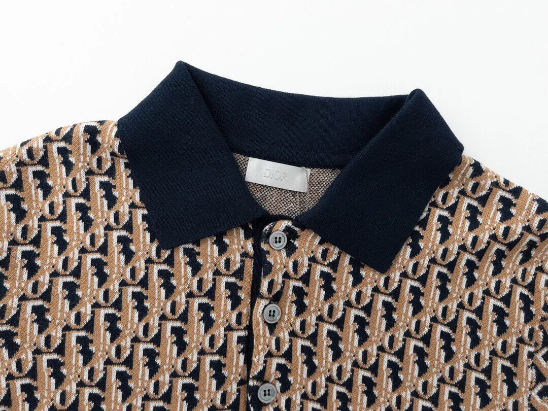 Dior Polo Oblique Blue Logo Sizes XS-L