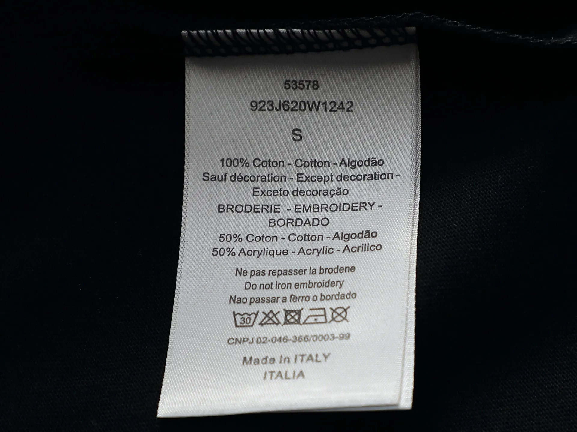 DIOR CD Classic 🪡 Logo ， Retro Same Style T Versatile : Black White Orange Red Khaki Size：XS~L