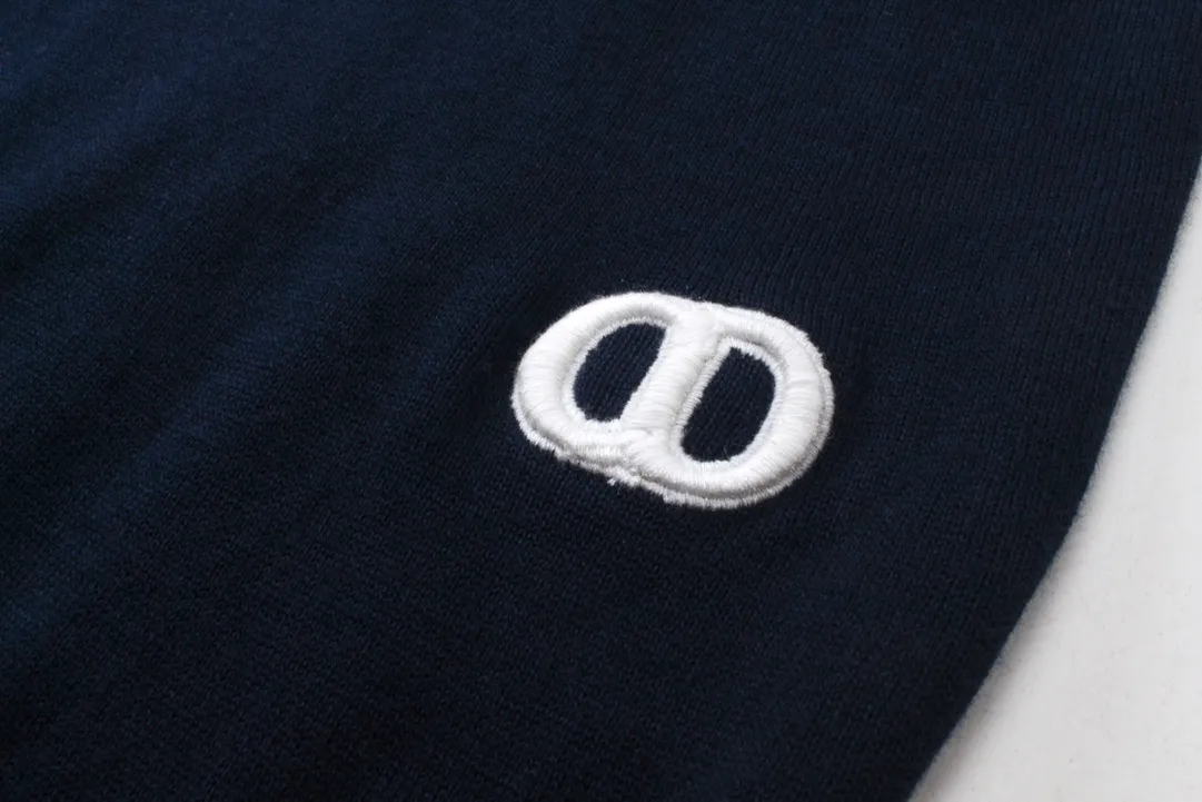 CD/2024ss Polo Dark Blue Classic CD Icon 。 、 ， White 。 Dior Essentials ， Classic 。 Same Style Sizes：XS-L