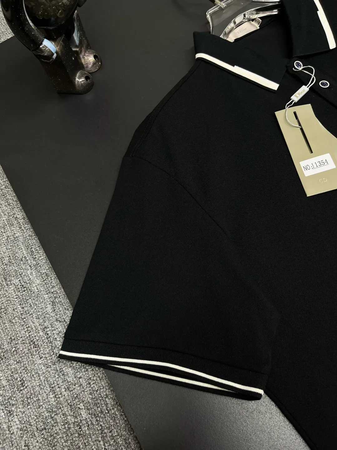 DIOR New Arrival Polo Same Style ， Factory New Arrival Versatile : Black White Size：M-XXXL