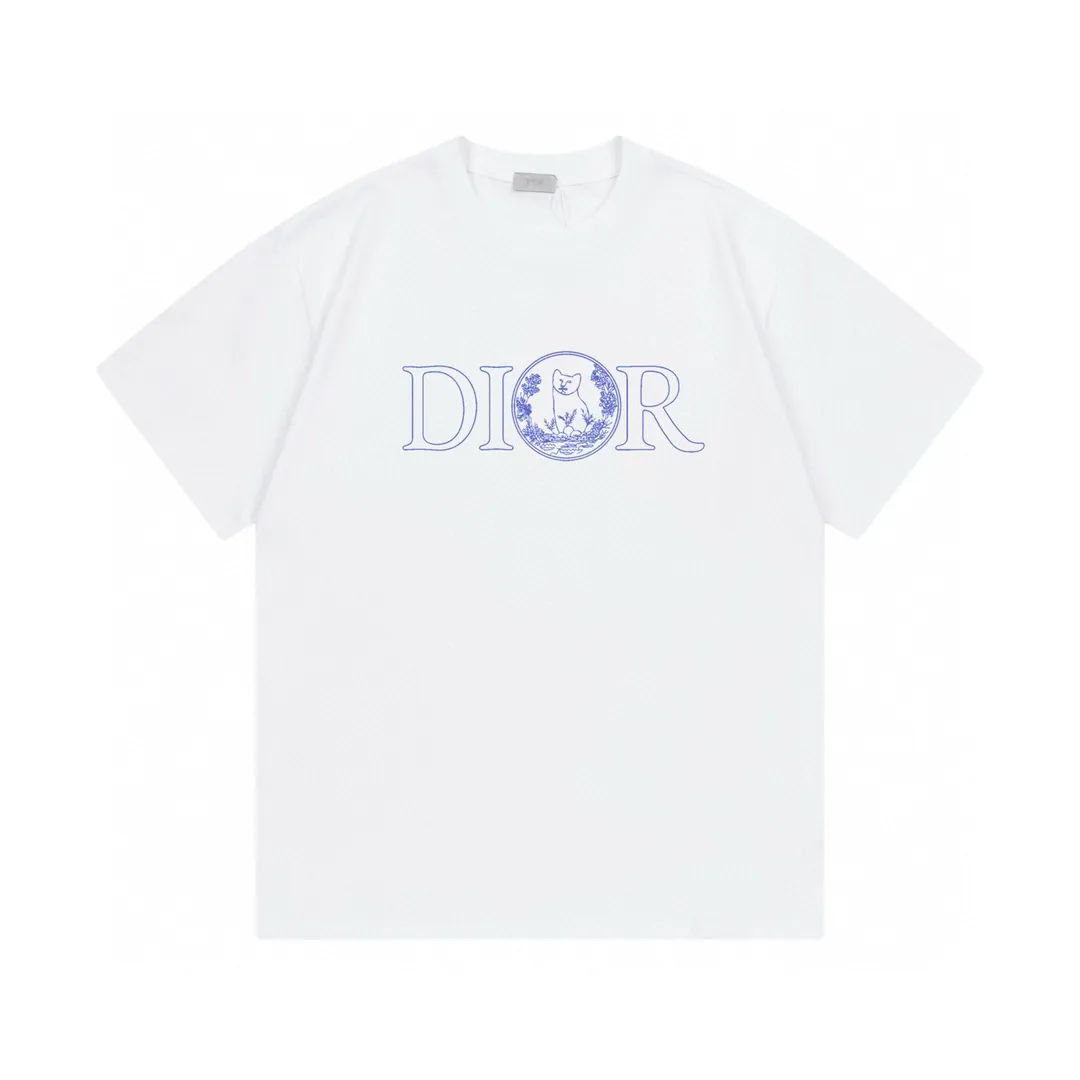 （ ） DIOR 2025New Arrival logo Same Style t 100％ 32 ：White Size：XS S M L
