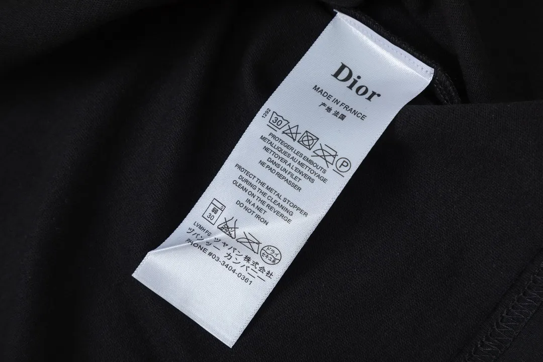 Dior 2025New Arrival Series logo Same Style t 100％ 32 ：Black Size：XS S M L
