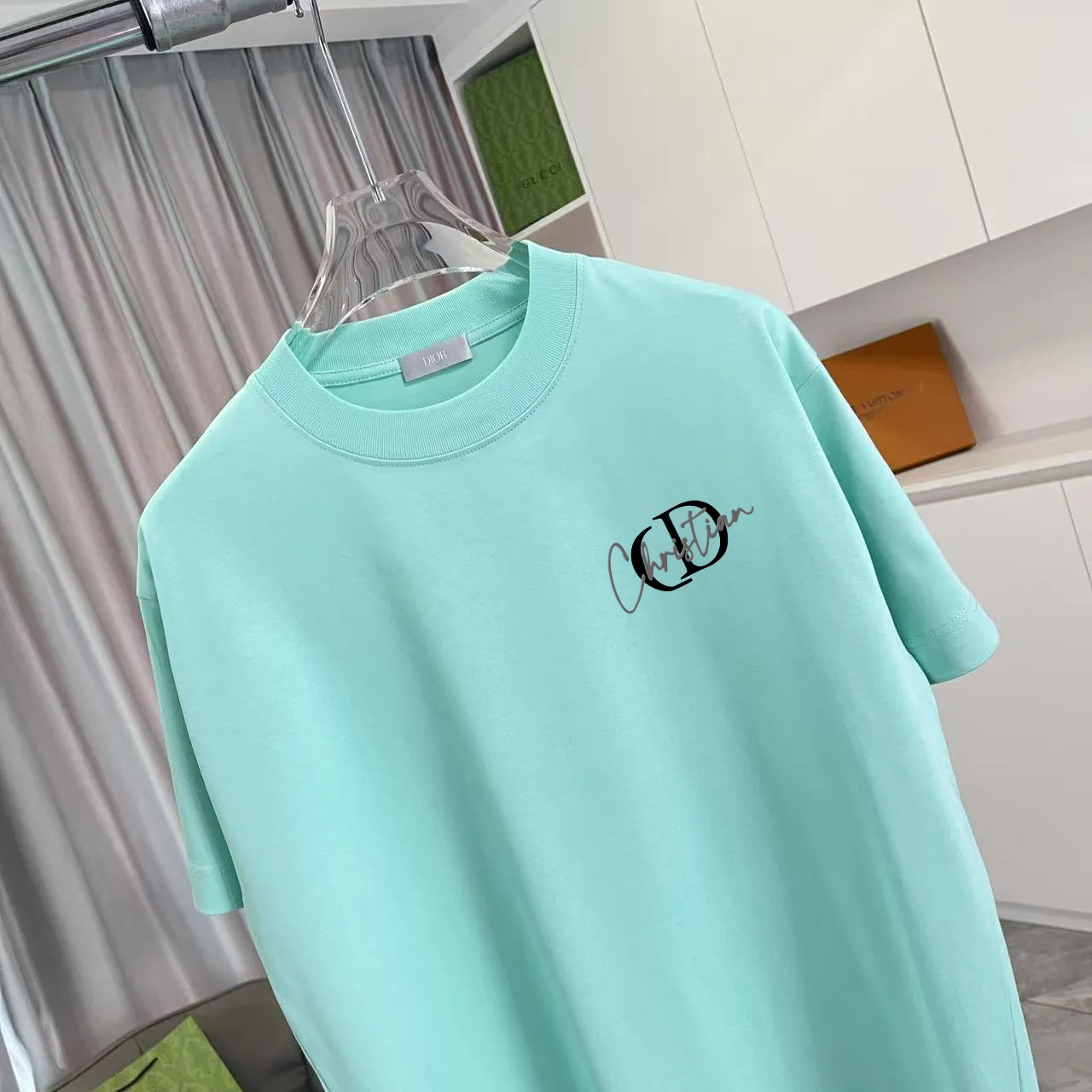 Dio 2025 New Arrival logo T g Same Style ：Black White Green Blue Size: S M L XL XXL ​