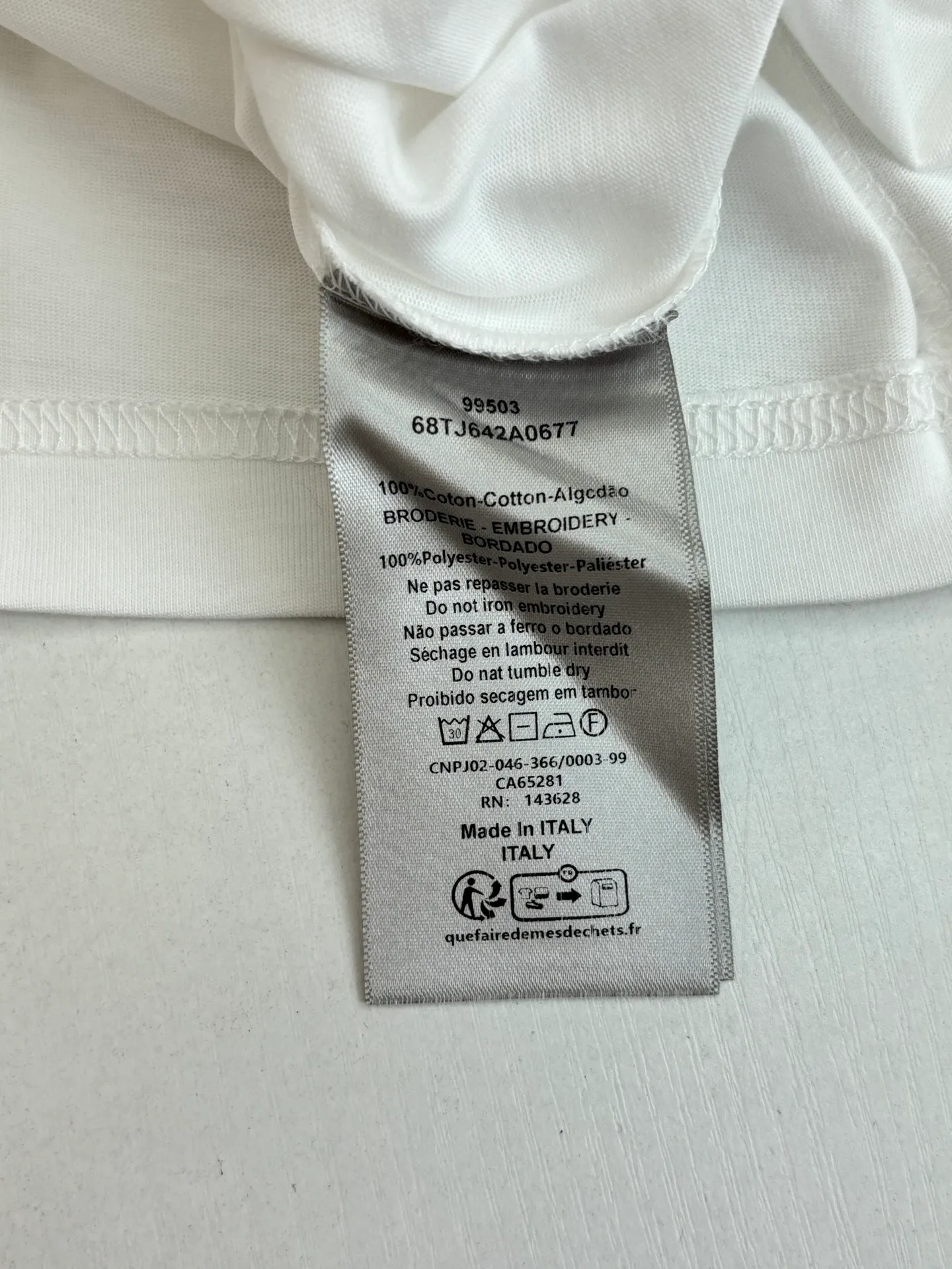 Dio SS 26 White T 16 ， 100% 185 ， ， ， Quality Size：S/M/L/XL