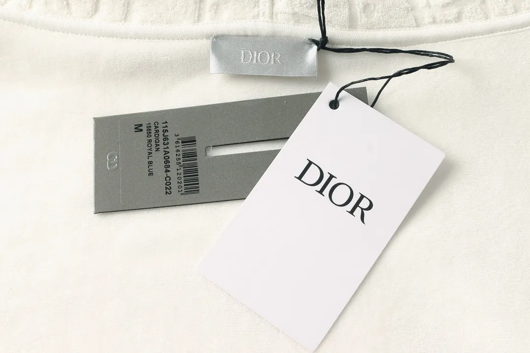 DIO *2024AW New Arrival Oblique ， LOGO ， ， 💯 ，OVER SIZE ， ， ， Same Style ：White Dark Blue Sizes：S-XL
