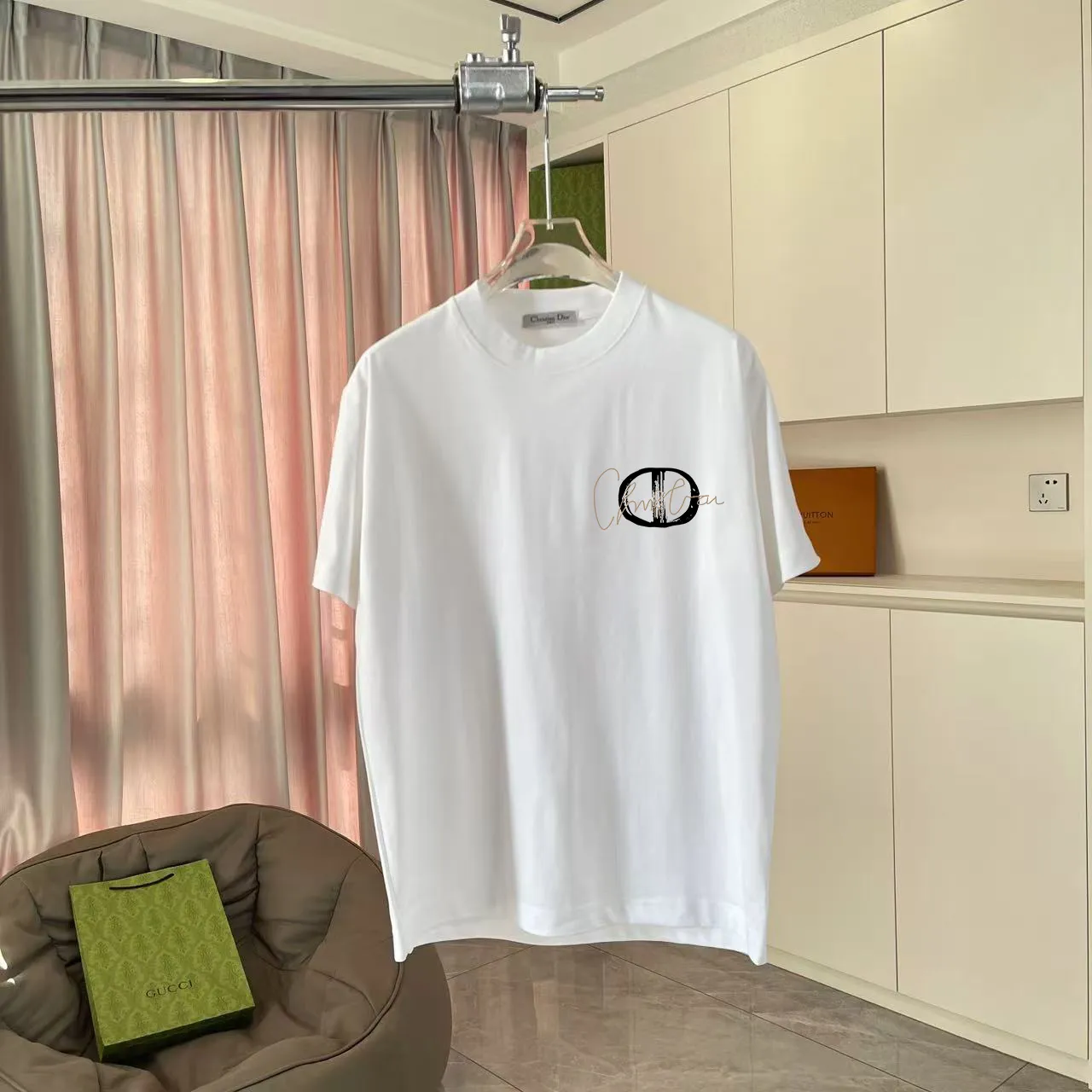 Dio 2025 New Arrival logo T g Same Style ：Black White Green Gray Size: S M L XL XXL ​