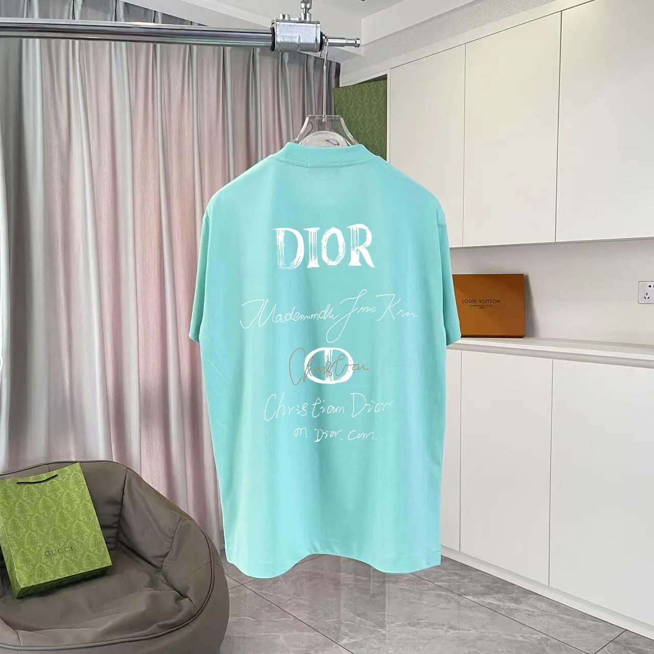 Dio 2025 New Arrival logo T g Same Style ：Black White Green Gray Size: S M L XL XXL ​