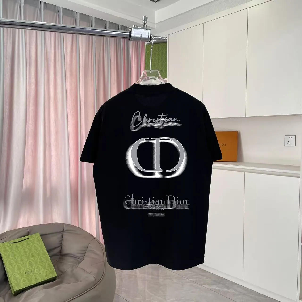 Dio 2025 New Arrival logo T g Same Style ：Black White Green Blue Size: S M L XL XXL ​