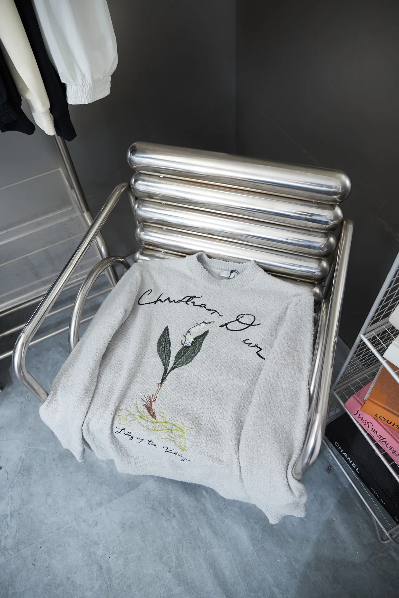 Christian Dior CD 24 FW 35% 35% 30% Christian Dior Lily of tye Valley ：Gray Size：S M L XL