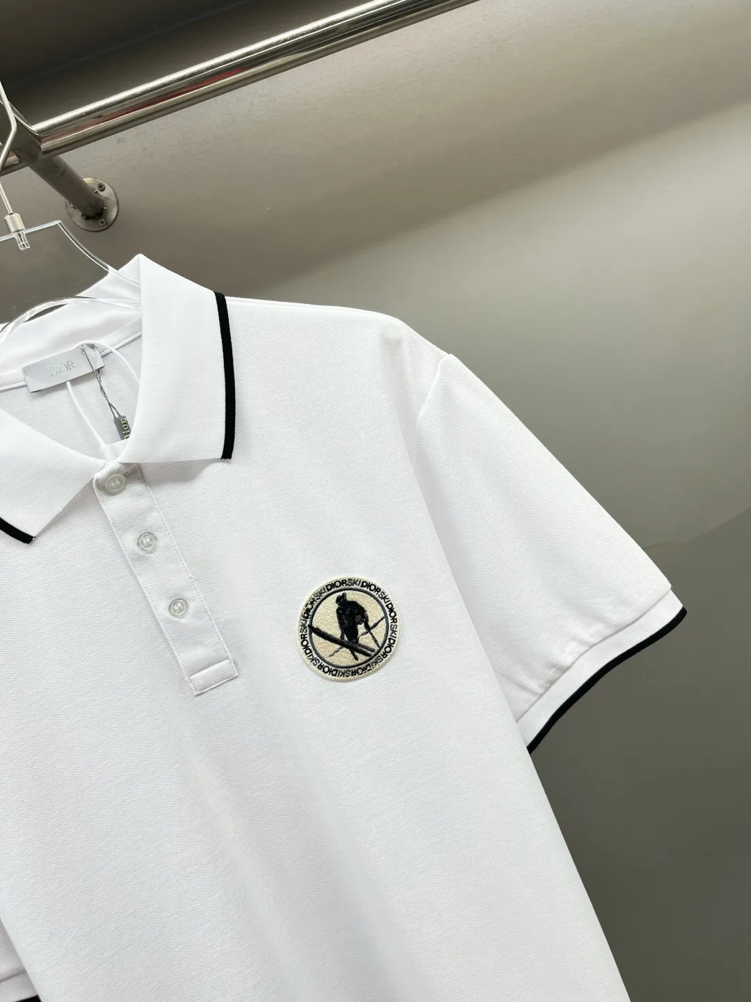 DIOR New Arrival Polo Same Style ， Factory New Arrival Versatile : Black White Size：S-XXL