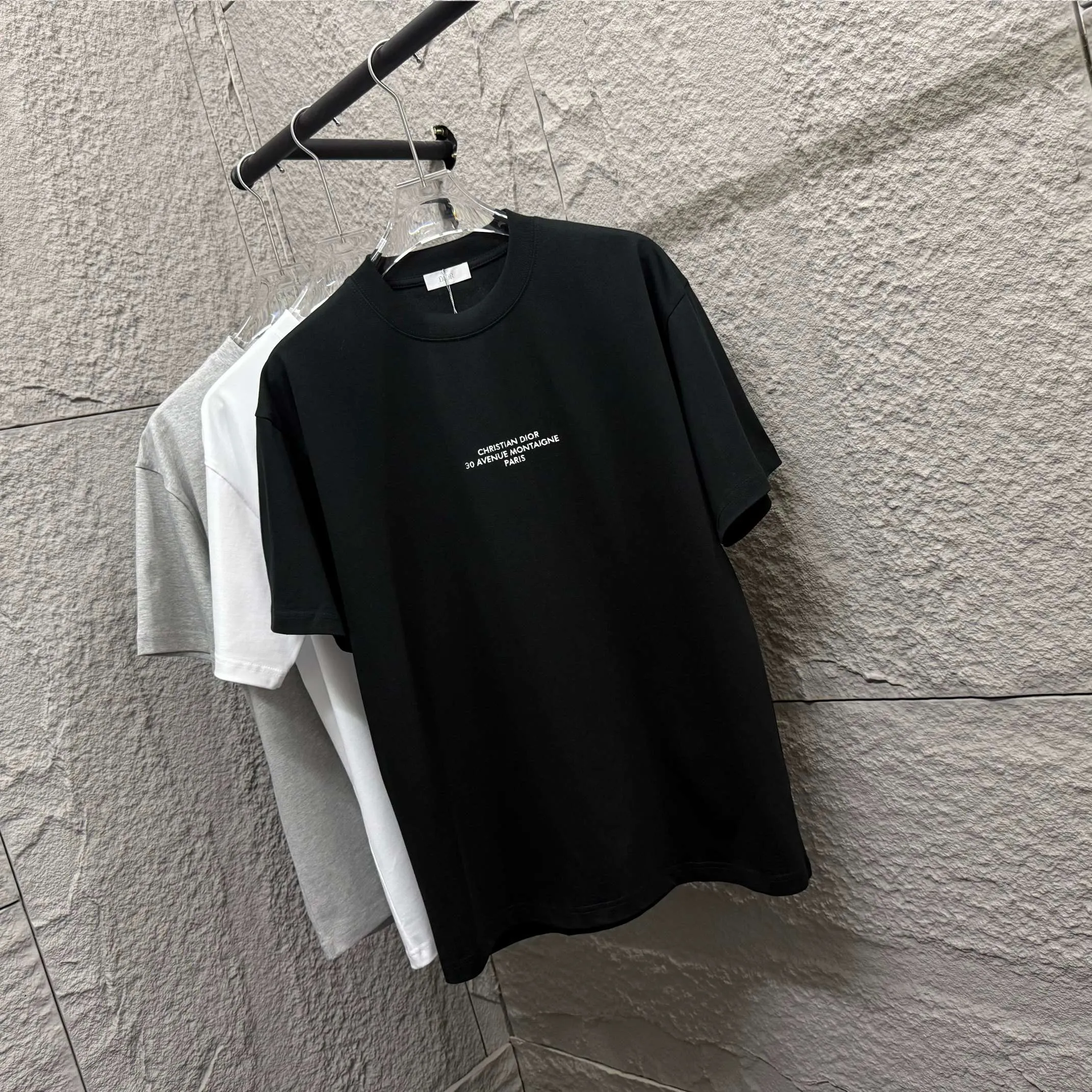 Dio* 2025 Classic logo T Same Style Size： S （90-130 ） M （120-150 ） L （140-165 ） XL （160-180 ） XXL （180 ） ：Black White