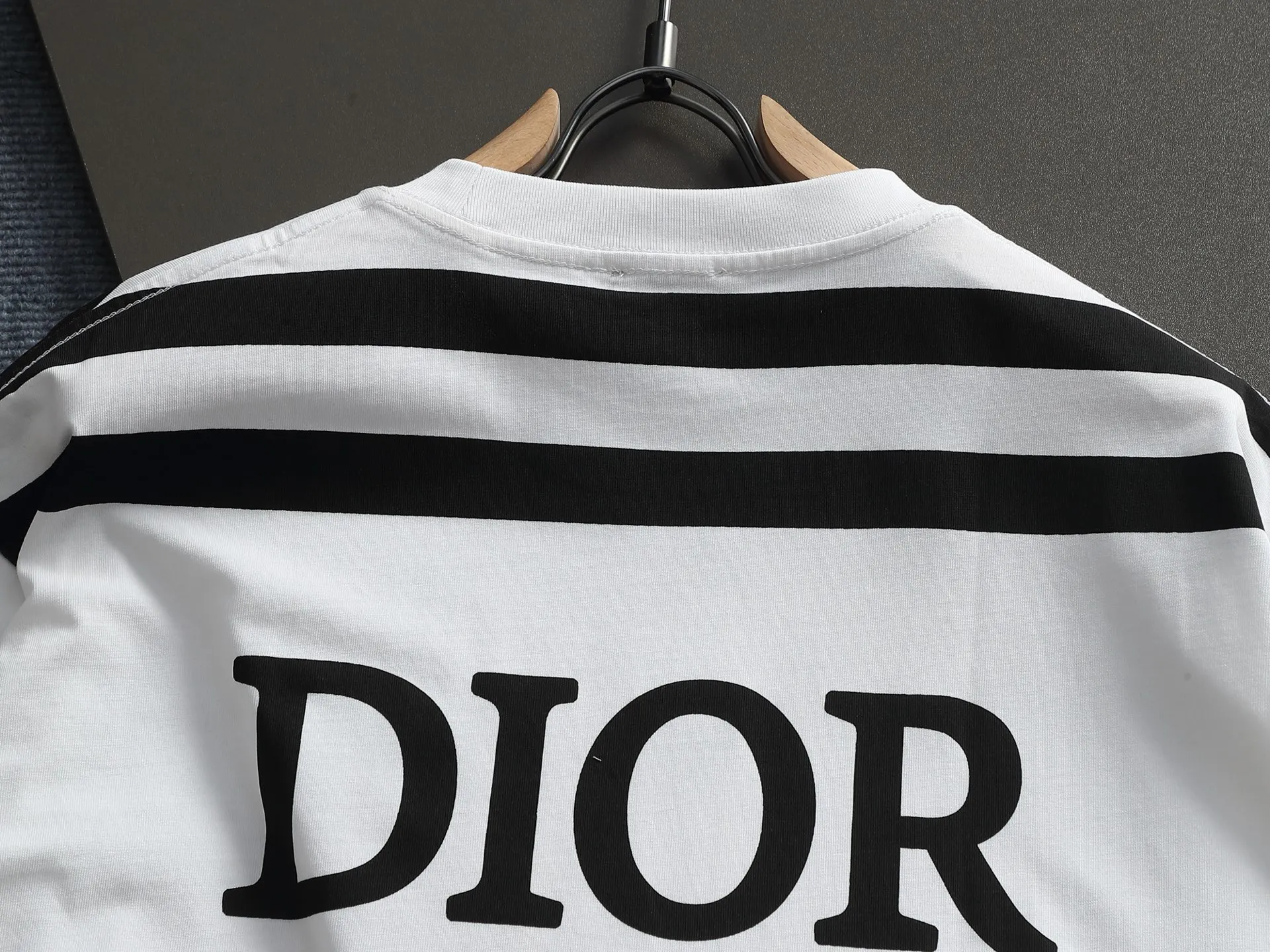 DIOR CD 47 Logo ， Retro Same Style T Versatile : White Size：XS~L