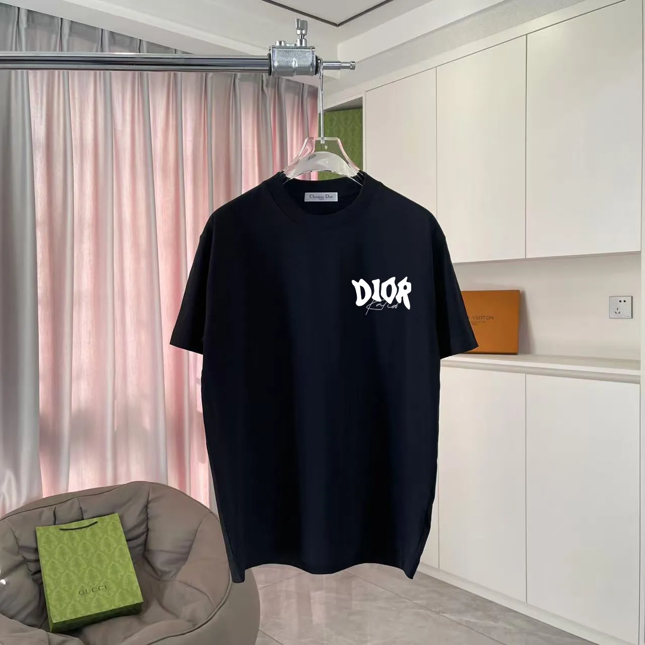 Dio 2026 New Arrival logo T g Same Style ：Black White Green Gray Size: S M L XL XXL