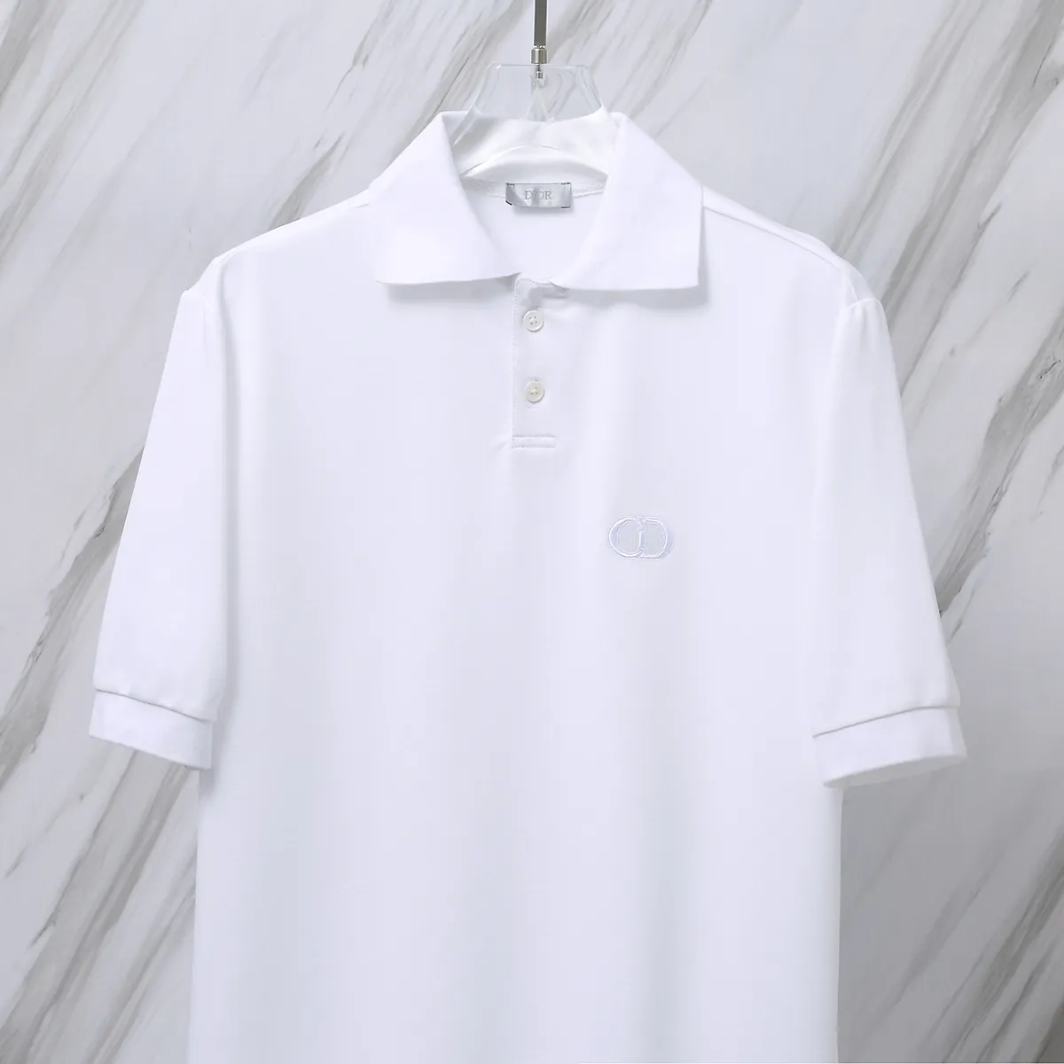 D 42（ CD logo Classic POLO ） Dior 24ss New Arrival CD logo Polo T Same Style Factory ， ，Classic POLO ， Classic logo ， ， Classic logo ， ， Breathable、 3D 、 、 、 ： White Size：S/M/L/XL