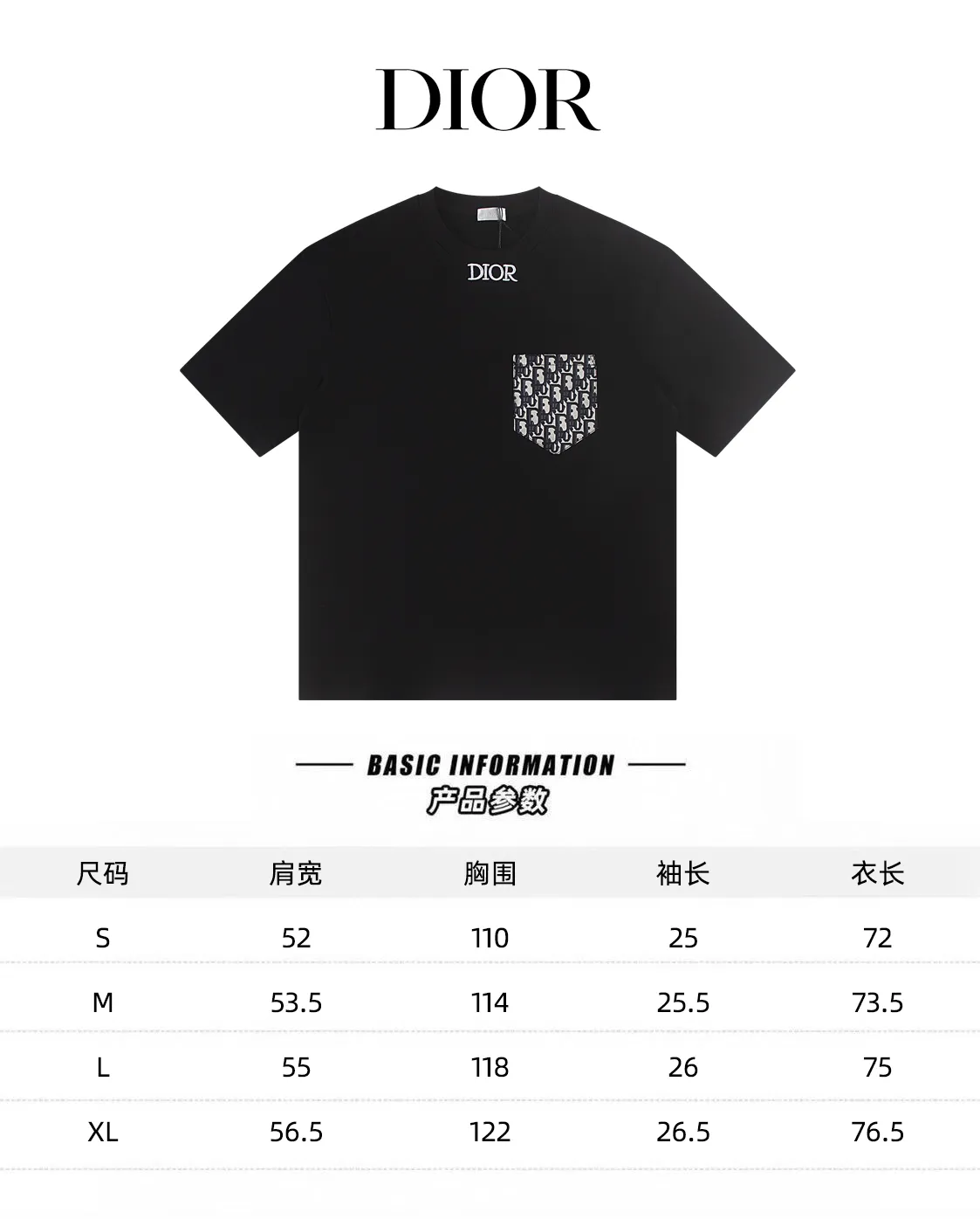 Dior*2026 New Arrival 🪡 : g :S M L XL :Black White :W 2847