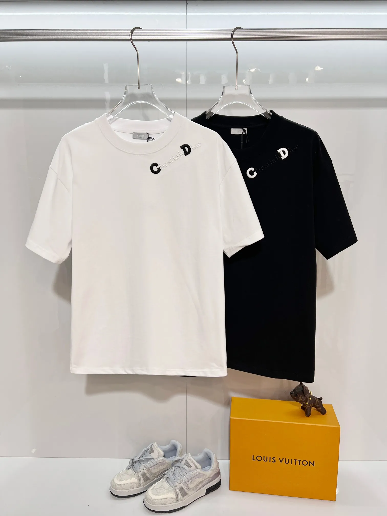 DIOR 2026New Arrival CD logo Same Style t 100％ 32 ：White Size：S M L XL