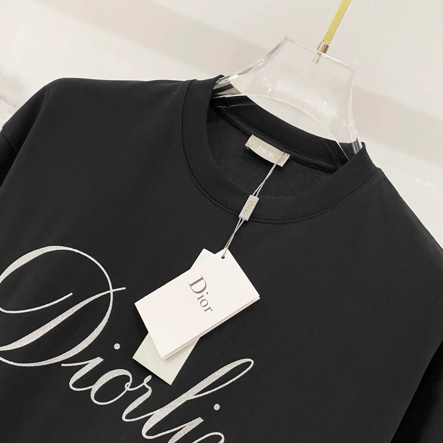 Dior/ - T Classic ✍️ LOGO Quality 100 ％ Versatile Size:XS-L :Black.White.Gray.Light Green