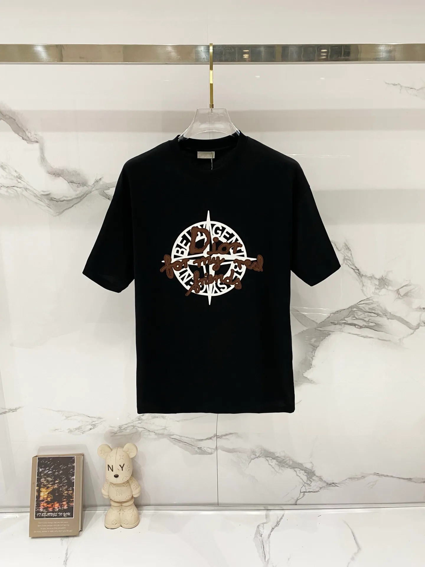 Dior/ - T 🪡 LOGO Quality 100 ％ Versatile Size:XS-L :Black.