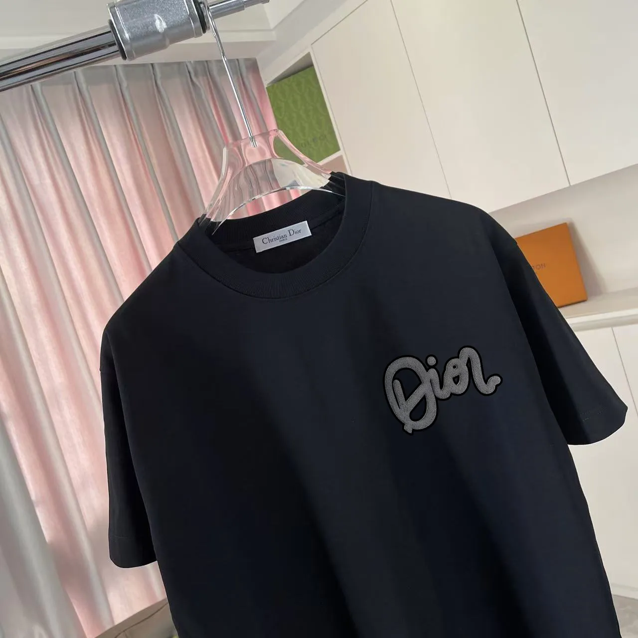 Dio 2025 New Arrival logo T g Same Style ：Black White Pink Blue Size: S M L XL XXL ​