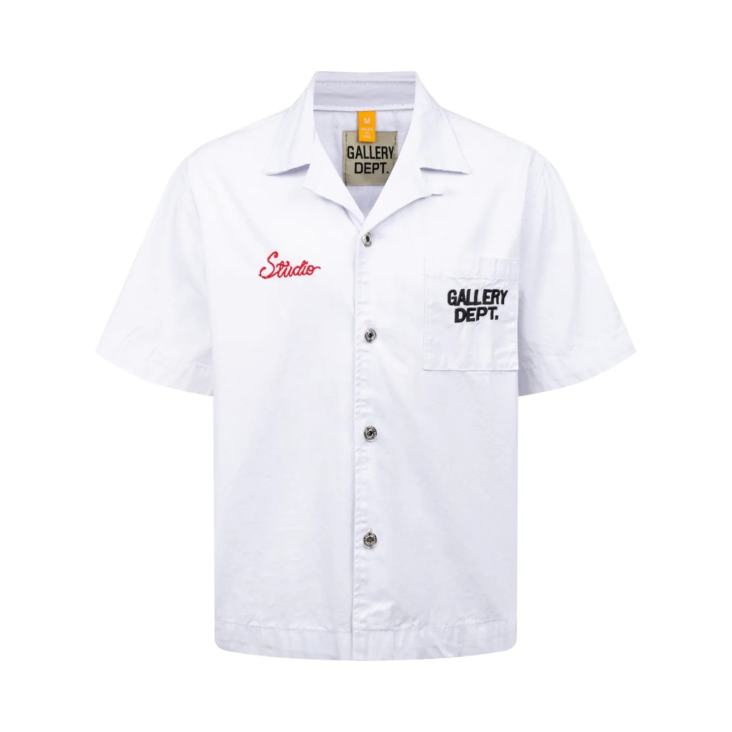 Gallery dept Atelier Parker Shirt Canvas 300 Same Style White Retro Gallery Dept.， ， Breathable！ “Studio”Red ， “ART ON DISPLAY” ， 🎨。 ， OK， Retro ， 、 ✨。 ：1976# ：White Sizes：S M L XL XXL