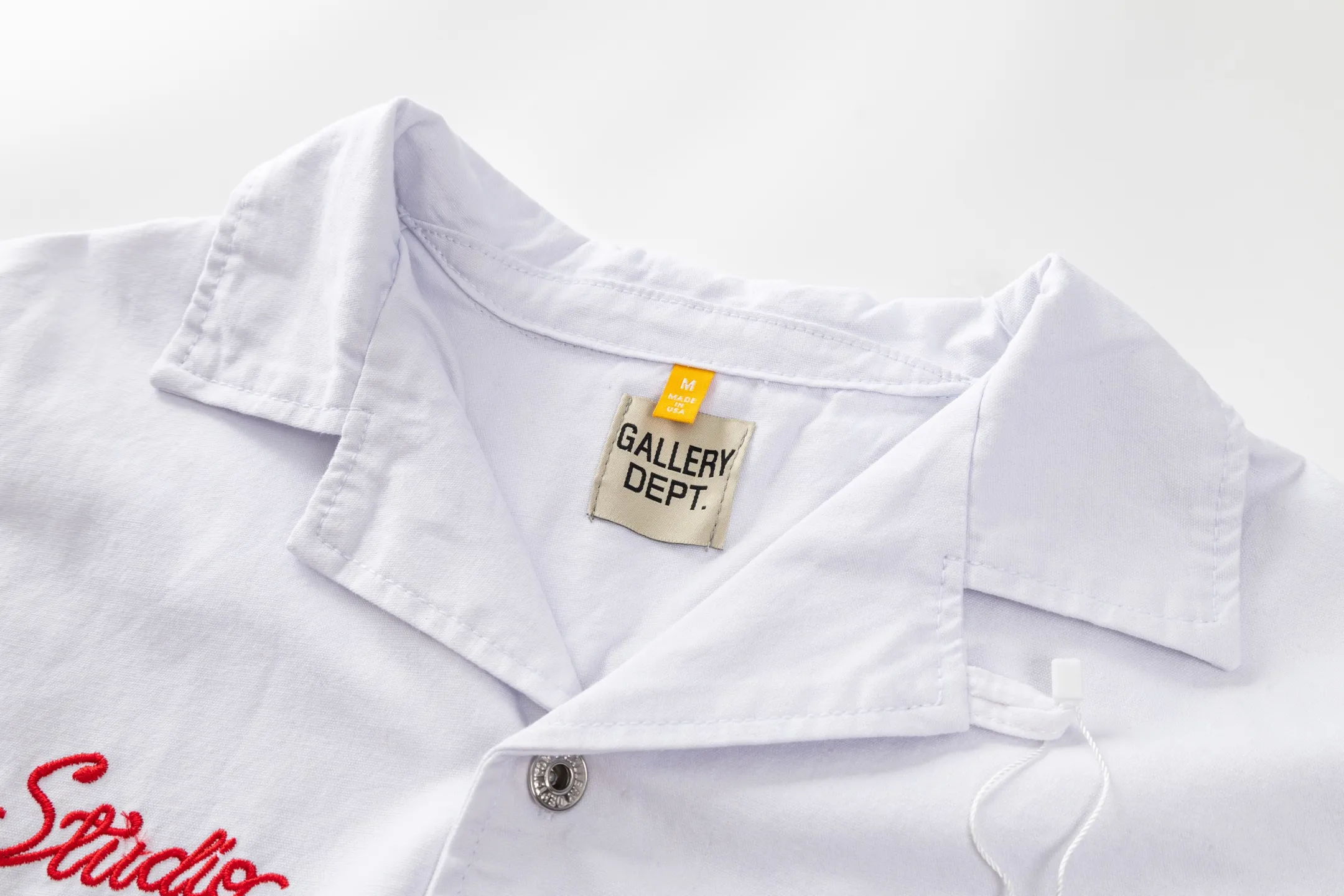 Gallery dept Atelier Parker Shirt Canvas 300 Same Style White Retro Gallery Dept.， ， Breathable！ “Studio”Red ， “ART ON DISPLAY” ， 🎨。 ， OK， Retro ， 、 ✨。 ：1976# ：White Sizes：S M L XL XXL
