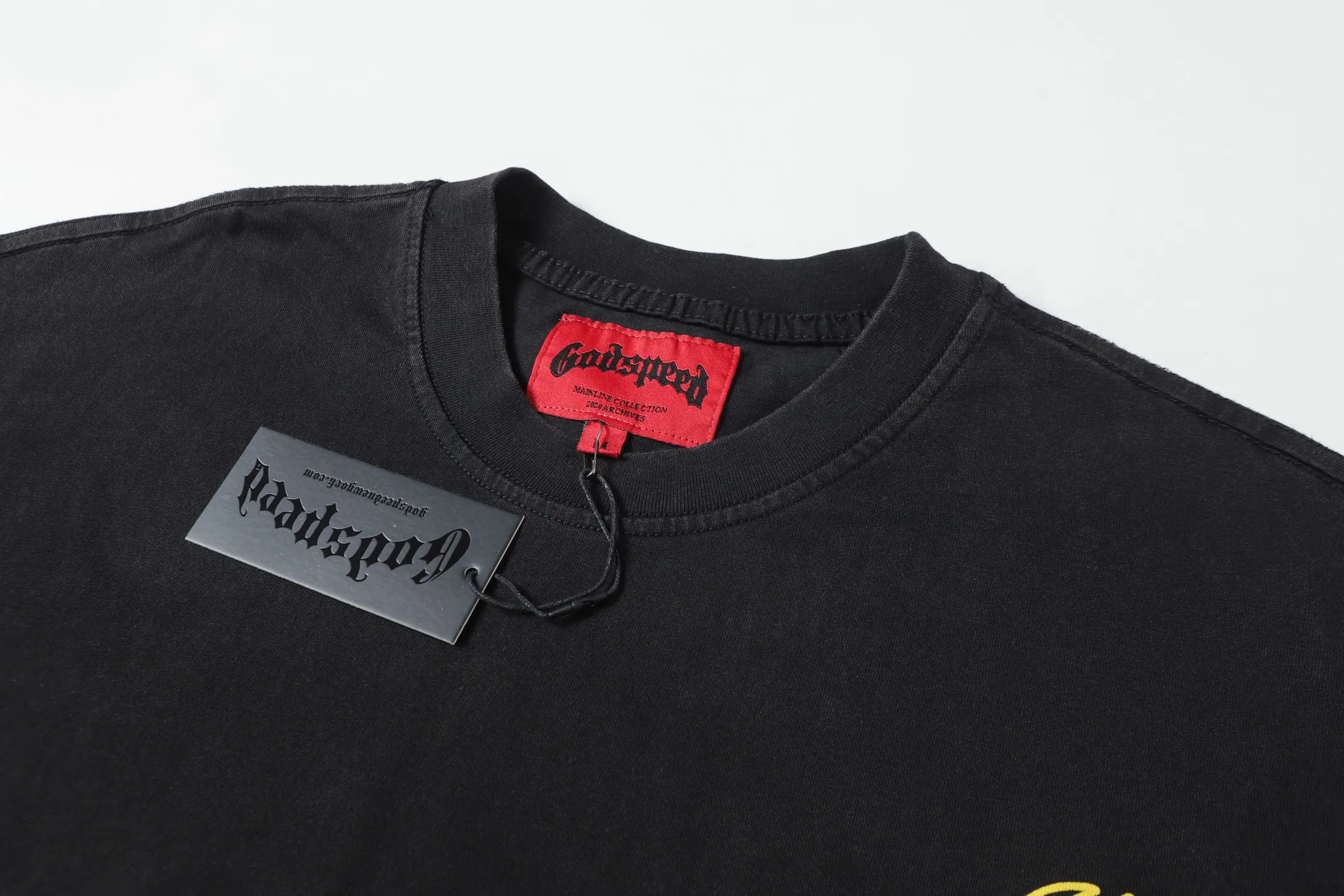 6130# Black I In Stock （ ）-New Arrival Godspeed Retro T（ ） （fabric）：32 Sizes（size）：S-M-L-XL （colour）： Black