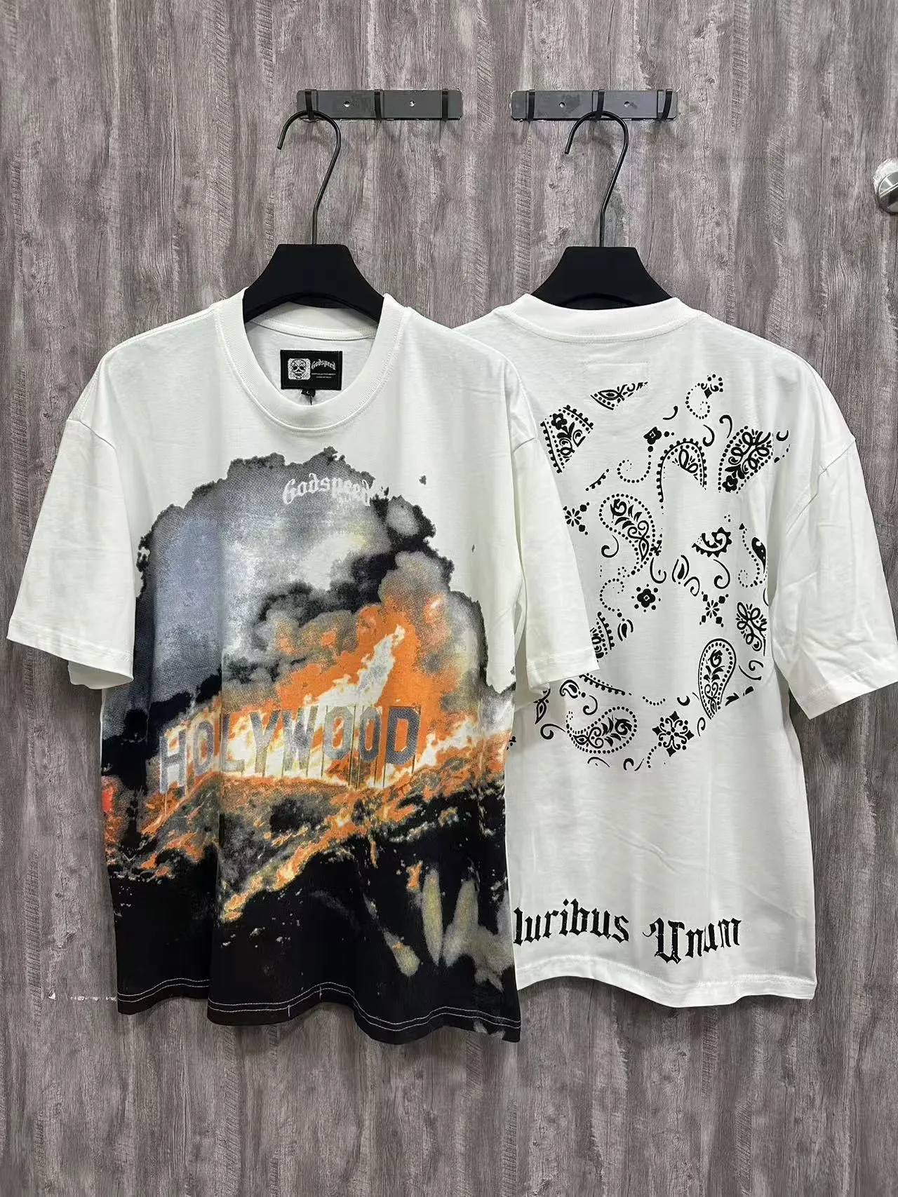 5003#White｜ Godspeed Retro T（ ） （fabric）：32 Sizes（size）：S-M-L-XL （colour）：White 👉