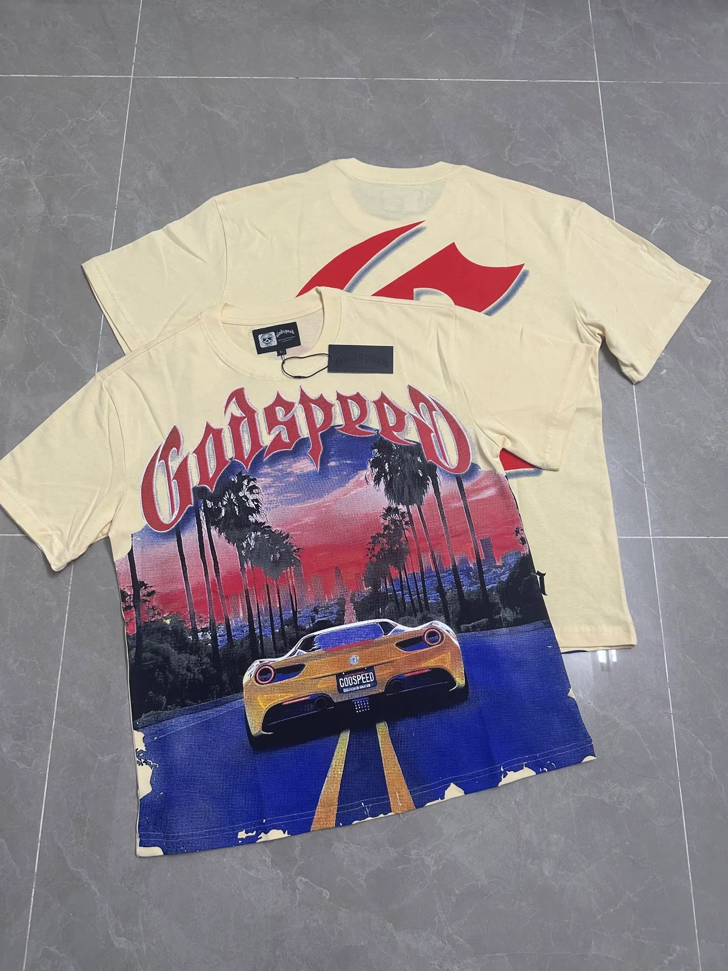 5089# I Godspeed Retro T（ ） （fabric）32 Sizes（size）：S-M-L-XL （colour）：