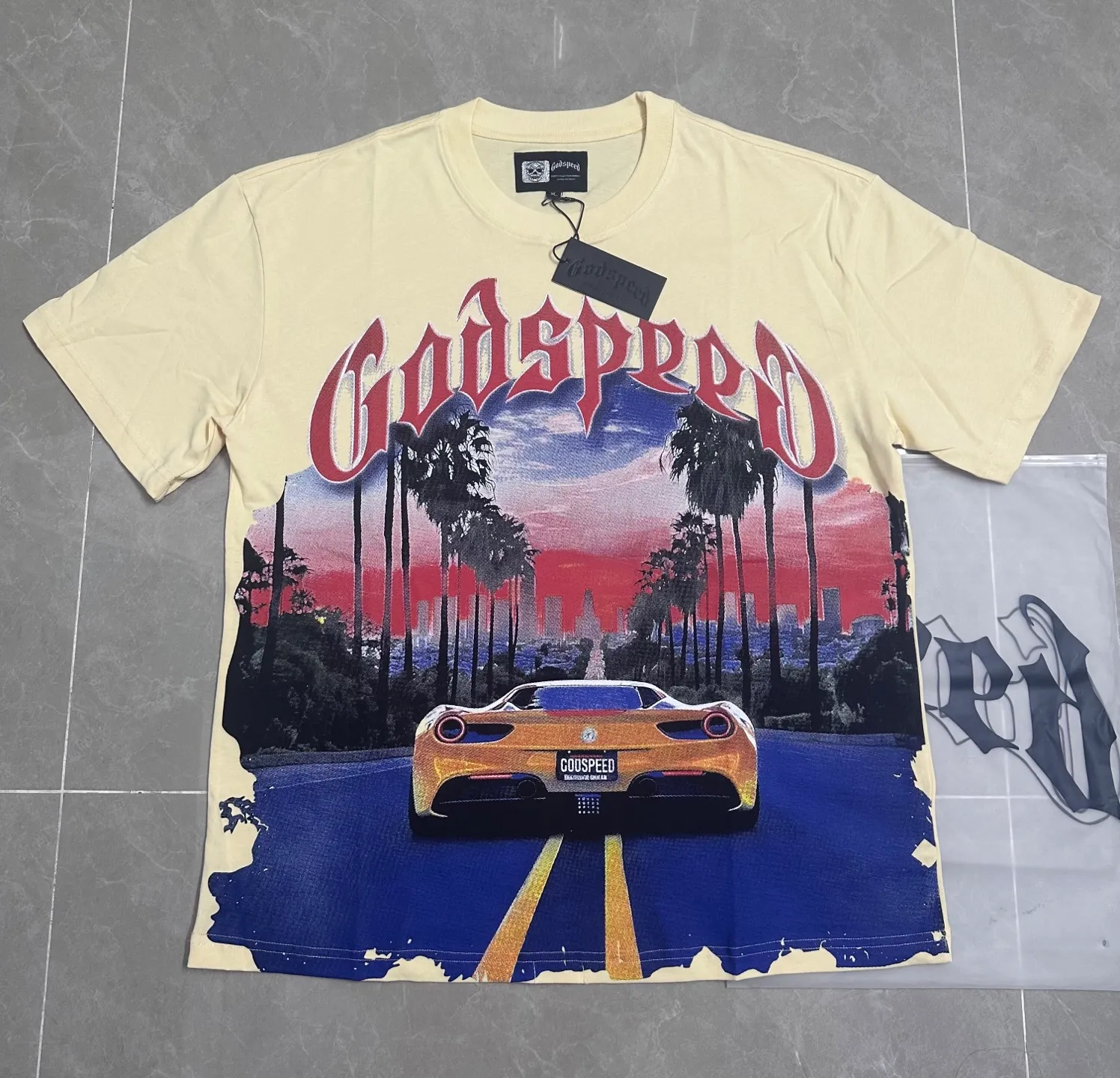 5089# I Godspeed Retro T（ ） （fabric）32 Sizes（size）：S-M-L-XL （colour）：