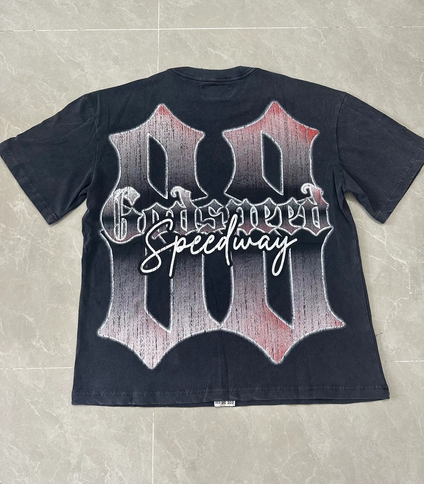 6325# Black ｜ In Stock （new） Godspeed Retro T（ ） （fabric）：32 Sizes（size）：S-M-L-XL （colour）： Black