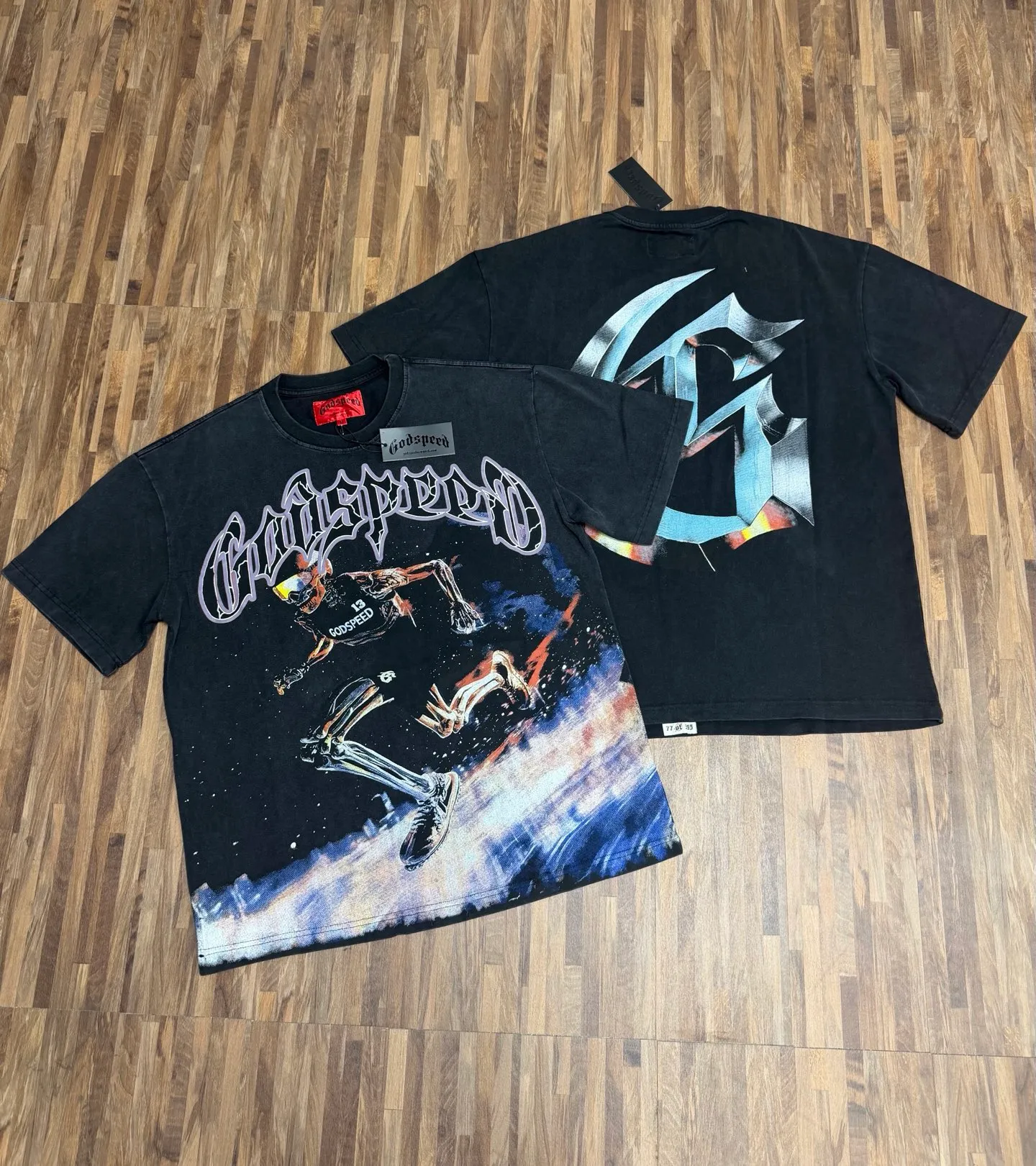 6341# Black I In Stock （new） Godspeed Retro T（ ） （fabric）：32 Sizes（size）：S-M-L-XL （colour）： Black