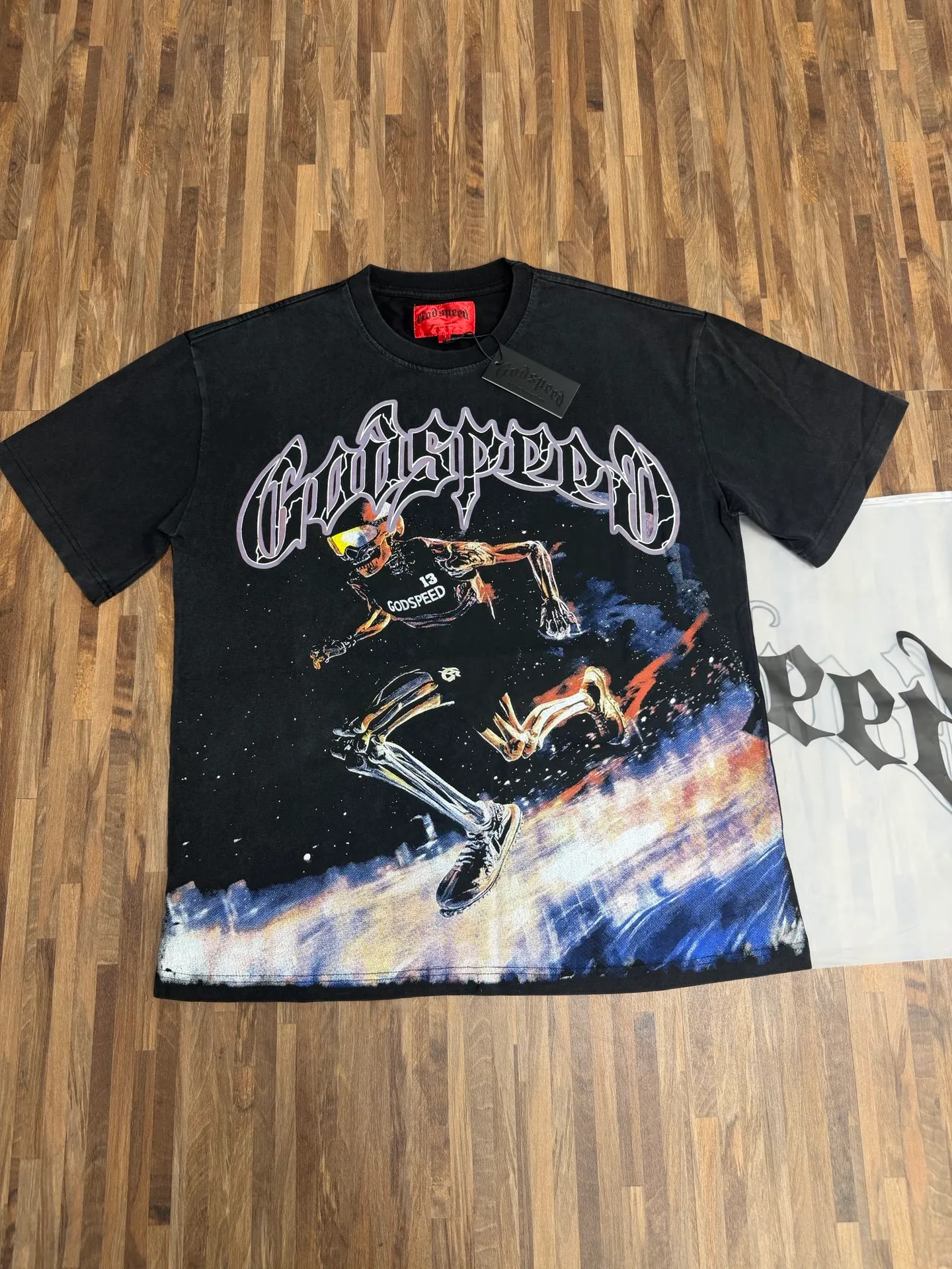 6341# Black I In Stock （new） Godspeed Retro T（ ） （fabric）：32 Sizes（size）：S-M-L-XL （colour）： Black