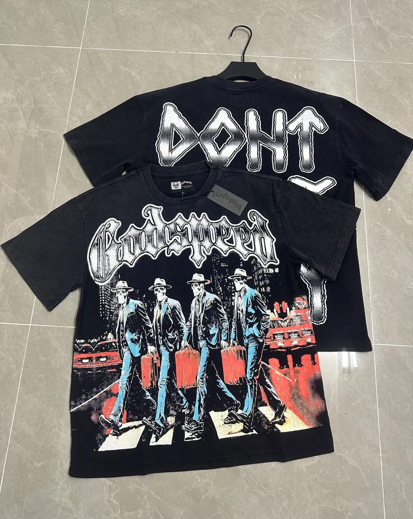 6116# ｜ Godspeed Retro T（ ） （fabric）：32 Sizes（size）：S-M-L-XL （colour）： Black