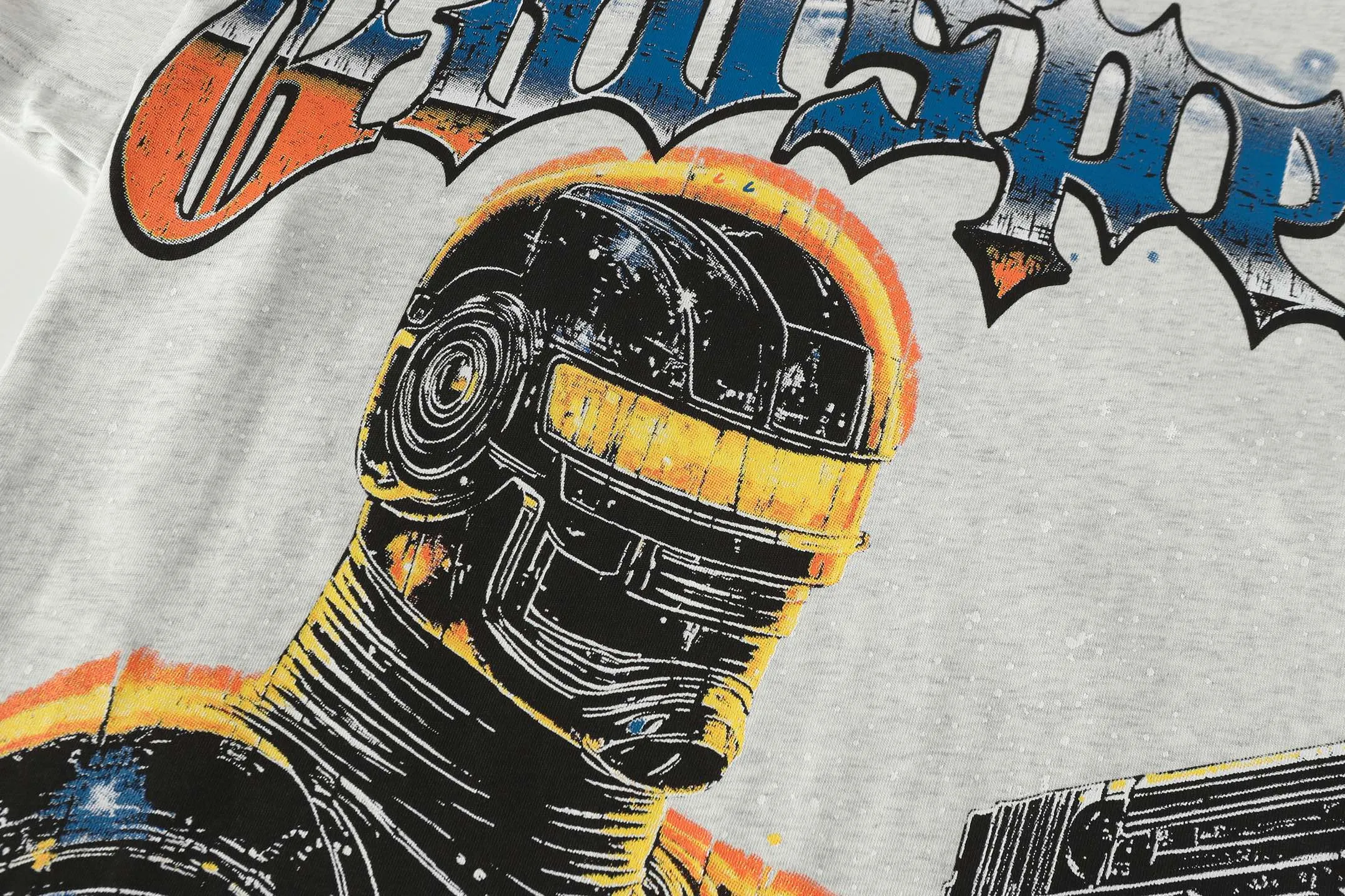 5106# Light Gray ｜ Godspeed Retro T（ ） （fabric）32 Sizes（size）：S-M-L-XL （colour）：Light Gray