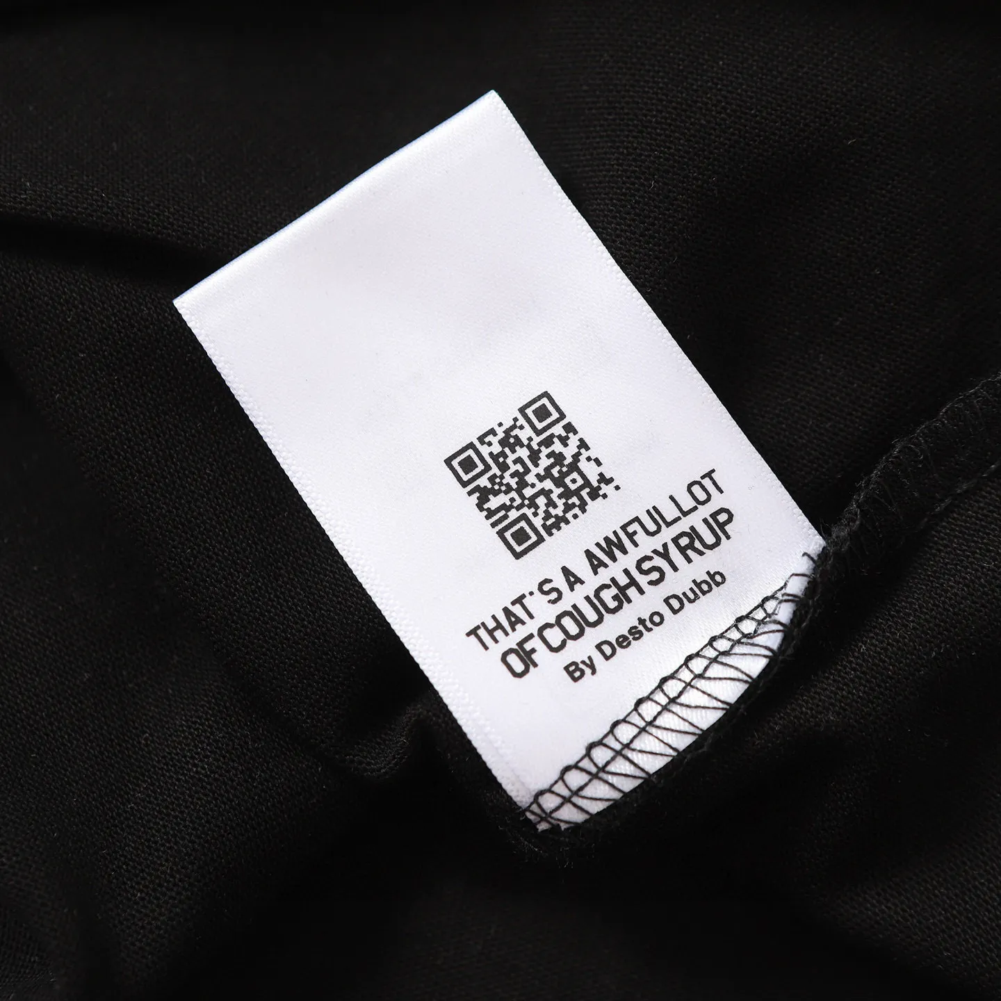 2218## Black （ ）｜ THAT'S A AWFUL LOT OF COUGH SYRUP In Stock T （fabric):32 Sizes（size）：S-M L X L （colour）： Black