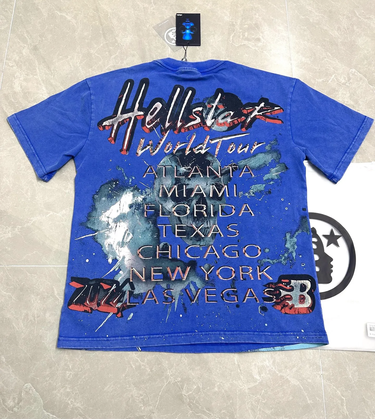 # Hellstar T （fabric):32 Sizes（size）：S-M L X L （colour）：
