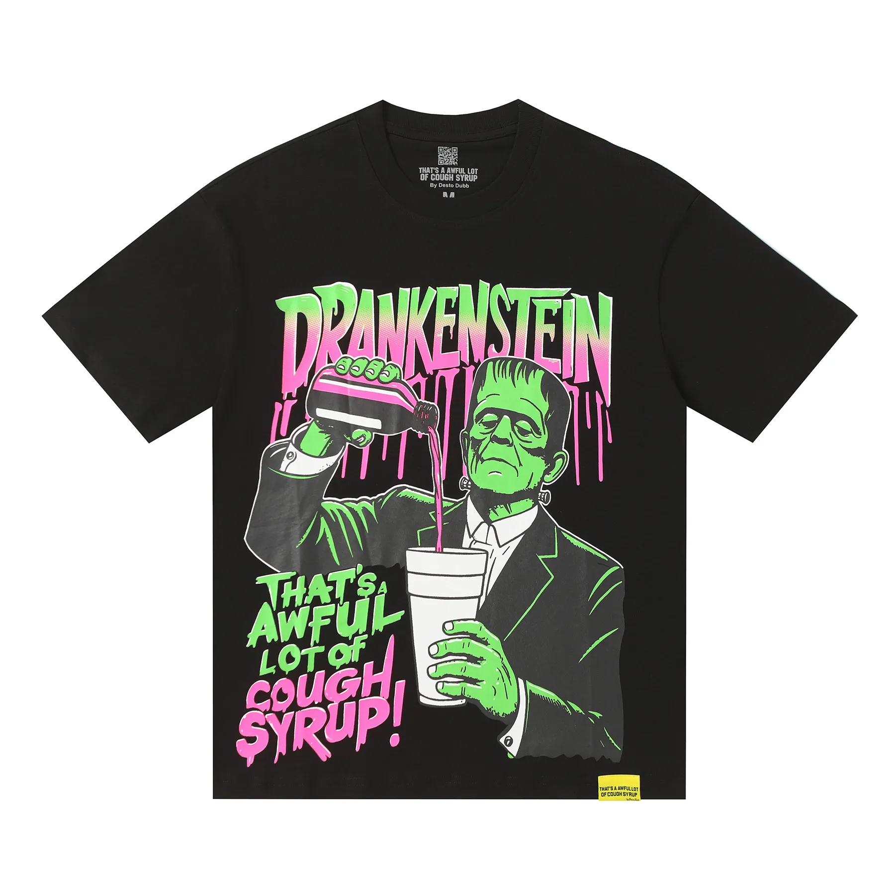 #Black I THAT'S A AWFUL LOT OF COUGH SYRUP In Stock T （fabric):32 Sizes（size）：S-M L X L （colour）：Black