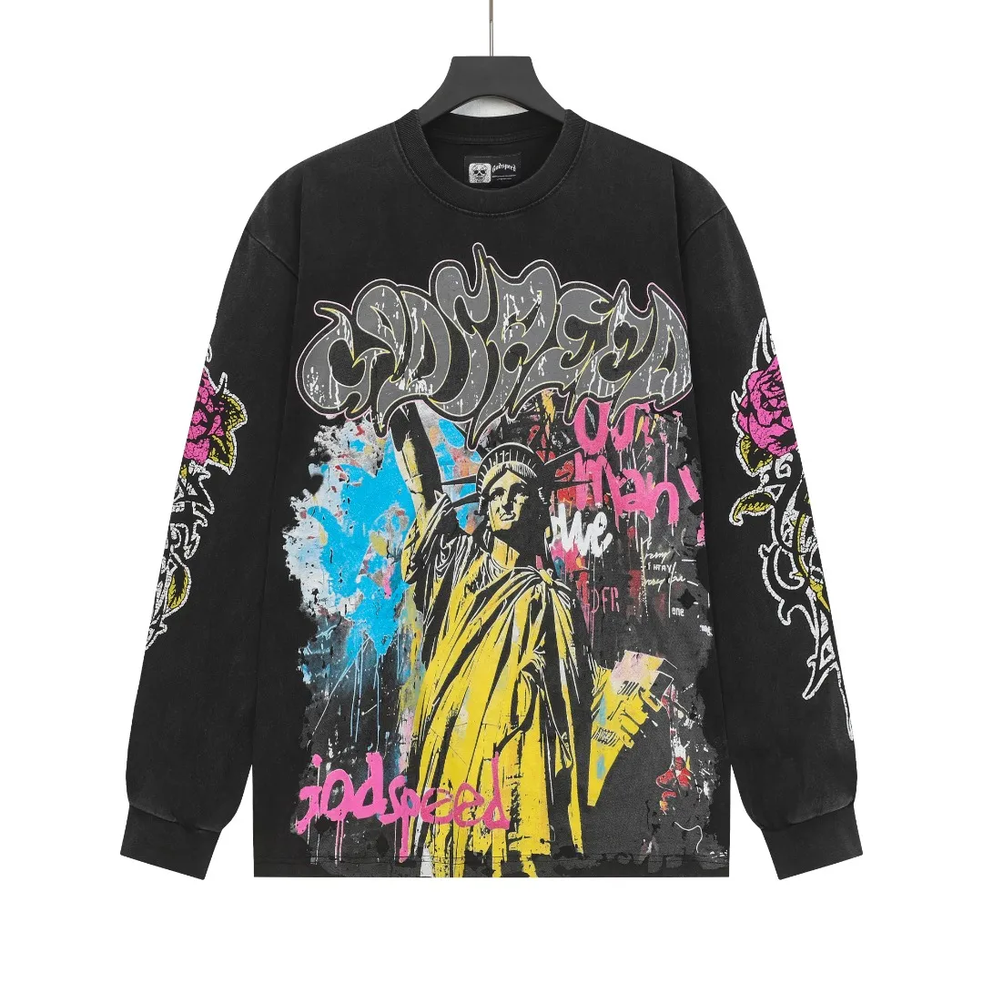 G # Black I Godspeed Retro T （ ） （fabric）： 26 Sizes（size）：S-M-L-XL （colour）： Black