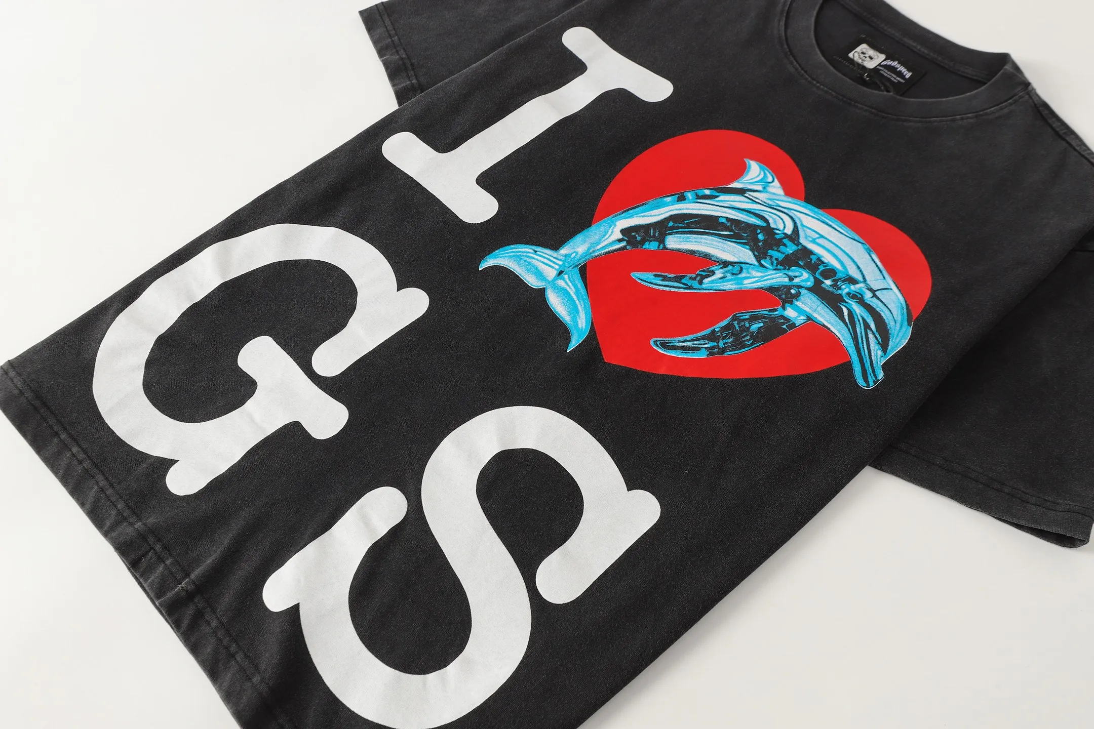 6082# I Godspeed Retro T（ ） （fabric）：32 Sizes（size）：S-M-L-XL （colour）： Black